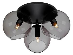 Cottex P2423SVG - плафон CAPELLA 3xE14/40W/230V Ø 37 см опушено/черно