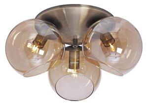 Cottex P2423AA - Плафон CAPELLA 3xE14/40W/230V Ø 37 см димчато/кафяво