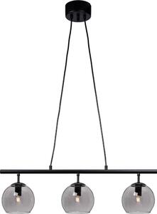 Cottex T2493SVG - Полилей на кабел CAPELLA 3xE14/40W/230V опушено/черно