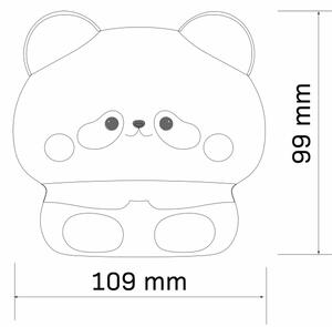LED Димируема детска сензорна лампа PANDA LED/2W/3,7V 1200 mAh