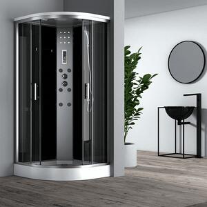 Хидромасажна душ кабина ЧАР ICSH 888LT NEW EASY ASSEMBLE, 90x90x215см, 4мм