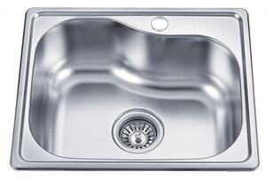 Кухненска мивка ICK 4740 / 4741 CHROME, алпака, с едно корито, със сифон, 47.5x40см