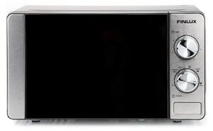 Микровълнова фурна Finlux FMO-2073BSG, 700 W, 20 литра, Грил функция, Размразяване, Таймер, Инокс/Черен
