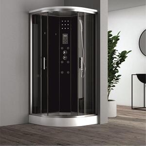 Хидромасажна душ кабина БРИЛЯНТ ICSH 998 NEW EASY ASSEMBLE, 90x90x215см, 4мм