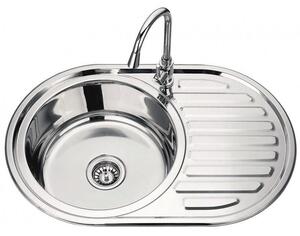 Кухненска мивка D7750PF, алпака, дясна