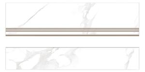 Стъпало от гранитогрес Statuario Eva - стъпало 30 x 120 cm / чело 17 x 120 cm