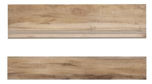 Стъпало от гранитогрес Cedar Wood Beige - 30 x 120 cm / чело 17 x 120 cm