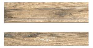 Стъпало от гранитогрес Cherry Wood Beige - стъпало 30 x 120 cm / чело 17 x 120 cm