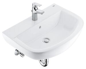 Мивка за баня BauFlow + смесител Bau Ceramic, 39644000, Grohe, снежно бяло