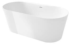 Свободностояща вана, A248466000, Roca, Stonex, click-clack клапа и сифон, бяла, 159х79х59см