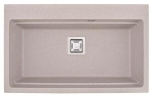 Кухненска мивка ICGS 8213 SAND, гранит, едно корито, със сифон, 48х21х78см