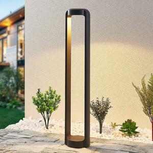 Lucande LED осветление за пътеки Habsa, 80 cm, антрацит, метал, Черен, Метал, Модерен