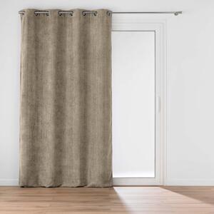 Светлокафяво перде от шенил 140x260 cm Leo – douceur d'intérieur