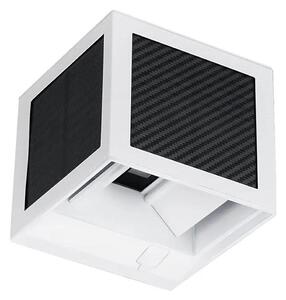 LED соларна стенна лампа със сензор LED/9W/3,7V 3000/4000/6000K IP65 2600 mAh бяла