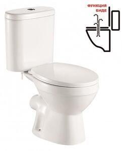 Моноблок LINNI ICC 6576P BIDET, биде, седалка и капак, порцелан, бял, 76х65х36.5см