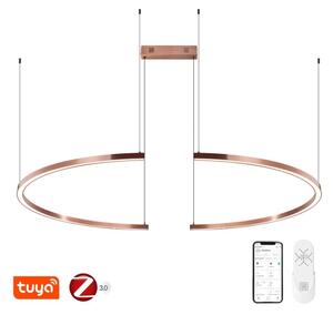 Immax NEO 07328L - висяща LED лампа на кабел FINO, димируема, 72 W/230 V, 120 см, розово злато, Tuya+ДУ