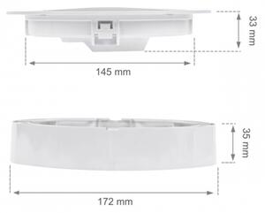 LED осветително тяло за окачен таван ALGINE 2 в 1 LED/12W/230V 4000K бяло