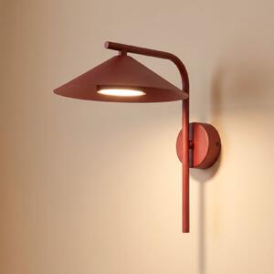 TK Lighting Стенна лампа Lume S, бордо, метал, височина 31 см, GX53, Затъмняване, Червен, Дневна/трапезария, Метал, Модерен