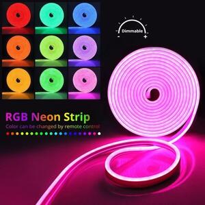 5 m ГЪВКАВ НЕОН RGB 12V ►8.80 лв/м