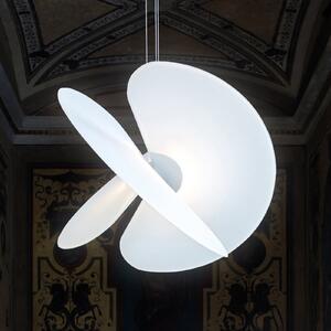 Luceplan Levante LED висяща лампа бяла Ø60cm 28W, Затъмняване, Бял, Дневна/трапезария, Метал, Дизайн