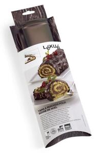 Подложка за печене на руло Lekue 1009100, 40x30 см, Платинен силикон, От -60°C до +220°C, Кафяв