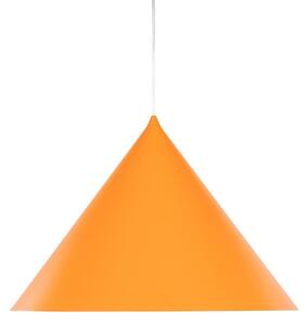 TK Lighting Висяща лампа Cono, 1-пламъчна, Ø 50 cm, оранжева, E27, Затъмняване, Оранжев, Дневна/трапезария, Метал, Модерен