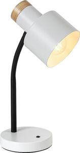 Rabalux 74098 - Настолна лампа PASTRO 1xE27/20W/230V бяла