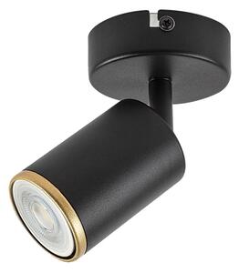 Rabalux 73107 - Настенно точково осветително тяло NOLIE 1xGU10/15W/230V черно