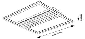 Rabalux 71458 - LED таванно осветително тяло NOXELLE LED/30W/230V 3000/4500/6000K