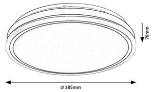 Rabalux 71413 - LED димируем таванен плафон CORLET 23W/230V 3000-6500K Ø38,5 см бял + дистанционно управление