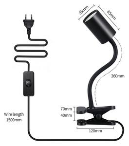 Immax NEO 08293L - Гъвкава лампа с щипка PUNTO 1xGU10/9W/230V черна