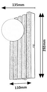 Rabalux 71421 - Стенно осветително тяло NOXELLE 1xG9/5W/230V