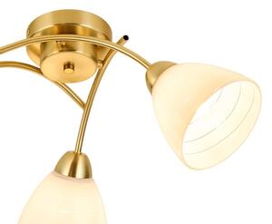 Плафониера CLARA 3xE27/15W/230V златна