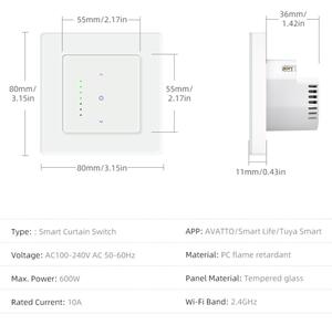 Immax NEO 07551L - Умен ключ за управление на щори и ролетни щори 230V