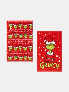 Sinsay - Памучни хавлии 2 броя Grinch - зeлeн