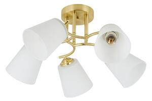 Плафонен полилей PAFOS 5xE27/15W/230V, златен