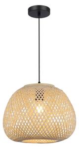 Полилей на кабел PETRA 1xE27/15W/230V бамбук