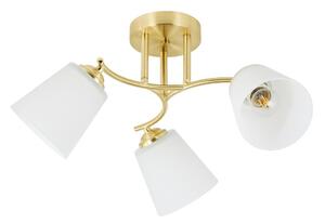 Плафонен полилей PAFOS 3xE27/15W/230V златист
