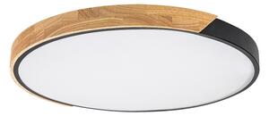 Rabalux 71418 - LED таванно осветително тяло MAPLE2 42W/230V 3000/4000/6500K черно/дъб Ø41 cm