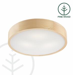 Таванно осветително тяло NATURAL 3xE27/60W/230V, Ø 47,5 см, бор