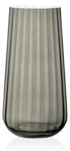 RONA Ваза от оптично стъкло Fade onyx h 25см