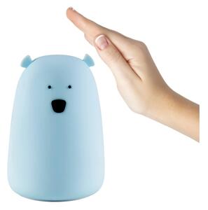 LED RGB детска сензорна лампа BEAR LED/0,8W/5V синя
