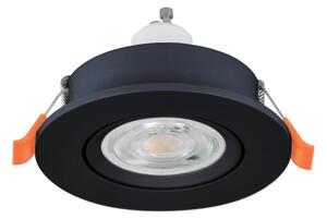 Eglo 902249 - LED за баня вградено точково осветително тяло BARRANCO 1xGU10/4,5W/230V IP44 черно
