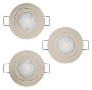 Eglo 902246 - Комплект 3x LED таванни точкови осветителни тела BARRANCO 1xGU10/4,5W/230V хром