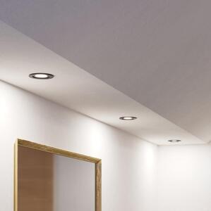 Eglo 902237 - Комплект от 3 LED вградени осветителни тела за баня BARRANCO 1xGU10/4,5W/230V IP44 черни