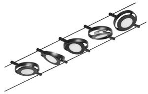 Paulmann 94418 - Комплект 5×LED/4,5W, пълна кабелна система ROUNDMAC 230V, черна