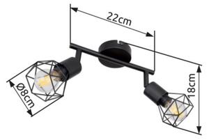 Brilagi - Точково осветително тяло CAGE 2xE14/40W/230V