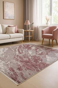 Абстрактен килим Аксел с бежово и розово - 160/230
