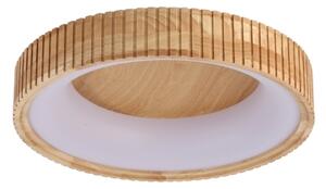 Brilagi - LED таванно осветително тяло FALCON WOOD MODERN LED/30W/230V пр. 45 см дърво