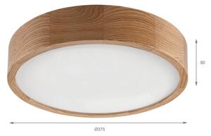 Brilagi - LED таванно осветително тяло CARVALHO LED/36W/230V, цвят дъб, диаметър 37,5 cm